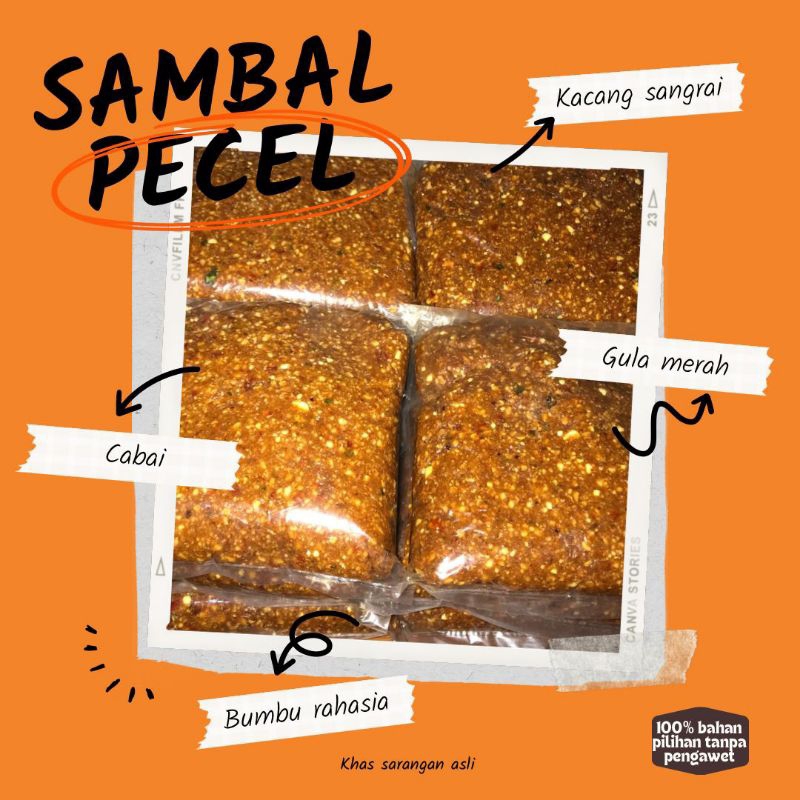 

SAMBEL PECEL ASLI KHAS SARANGAN