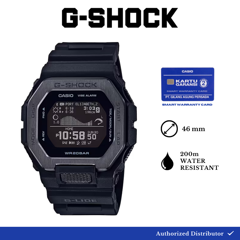 G-Shock Jam Tangan Pria Original GBX-100NS-1DR Digital black
