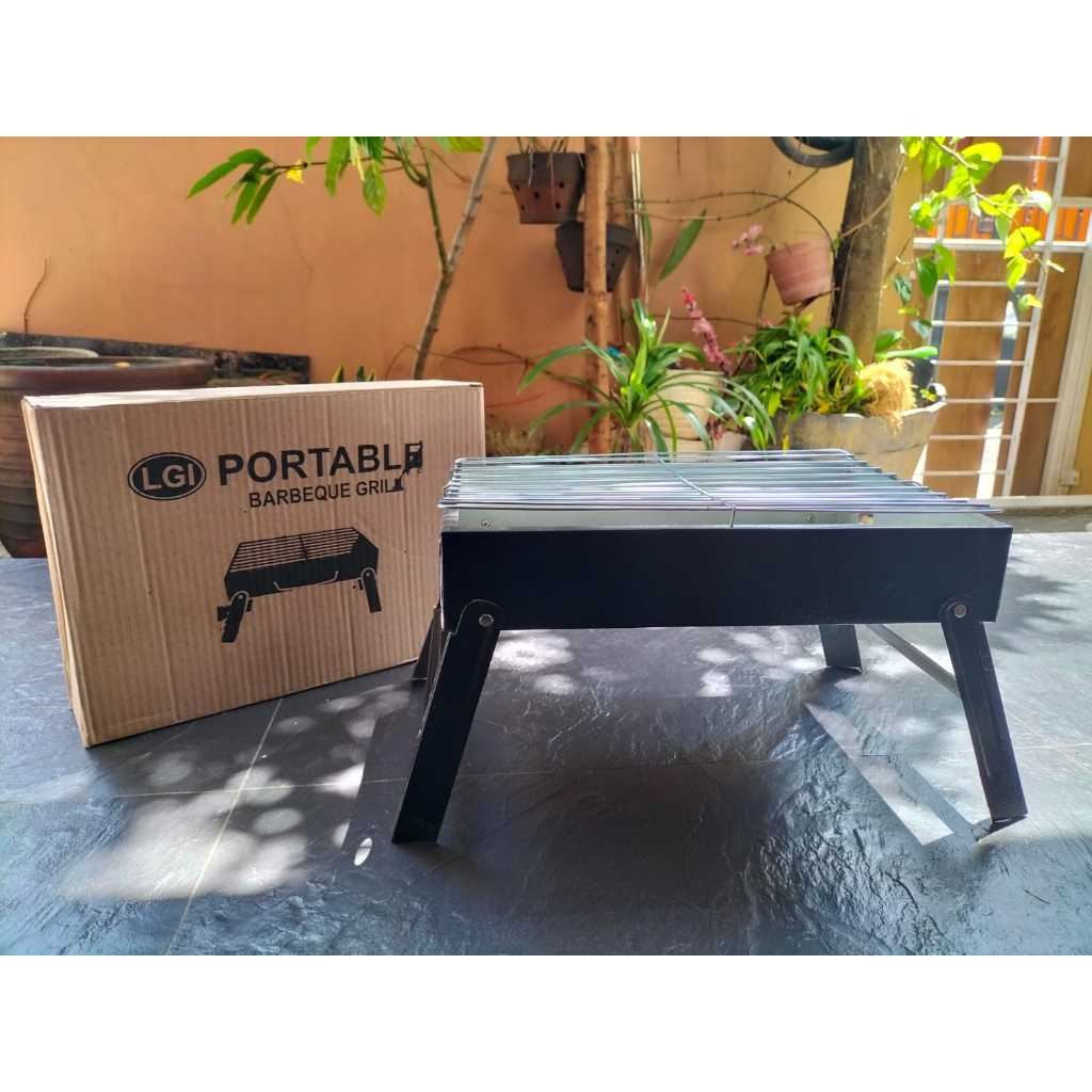 ALAT PANGGANG LGI PORTABEL/ BBQ GRILL PORTABLE/ PEMANGGANG ARANG BARBEKYU BAKAR SATE ROASTER/ PANGGA