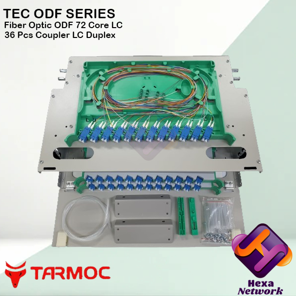 Fiber Optic ODF/OTB 72 Core LC Lengkap Rackmount | ODF 72C LC