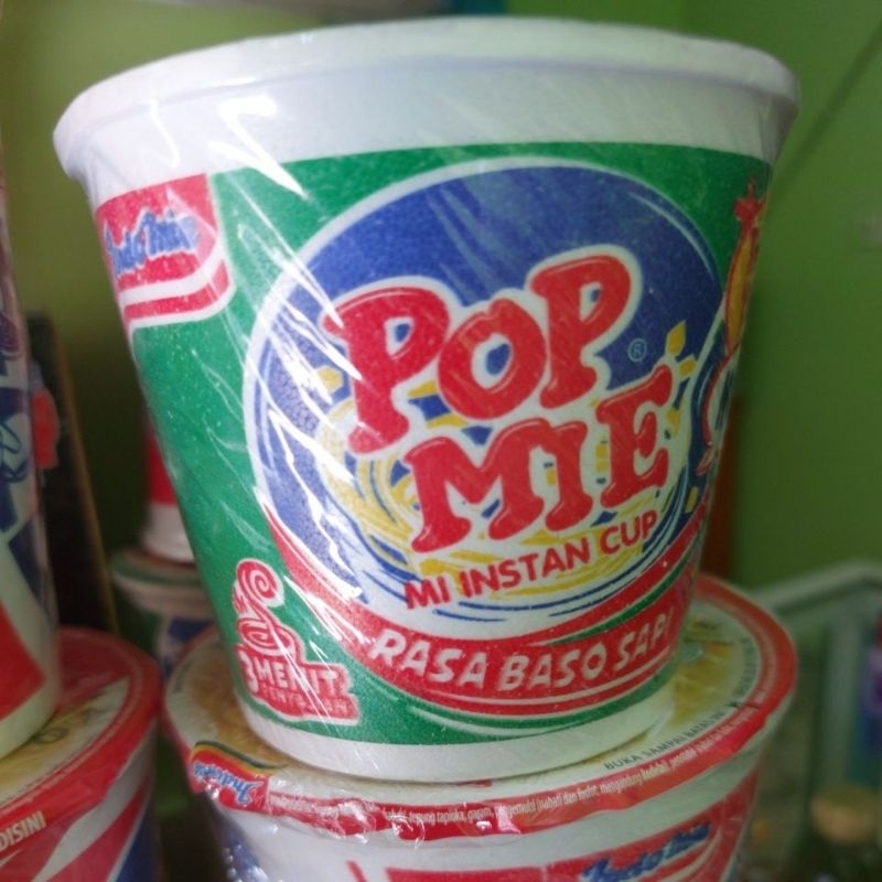 

mie instan pop mie rasa baso sapi