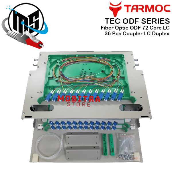 Fiber Optic ODF/OTB 72 Core LC Lengkap Rackmount | ODF 72C LC
