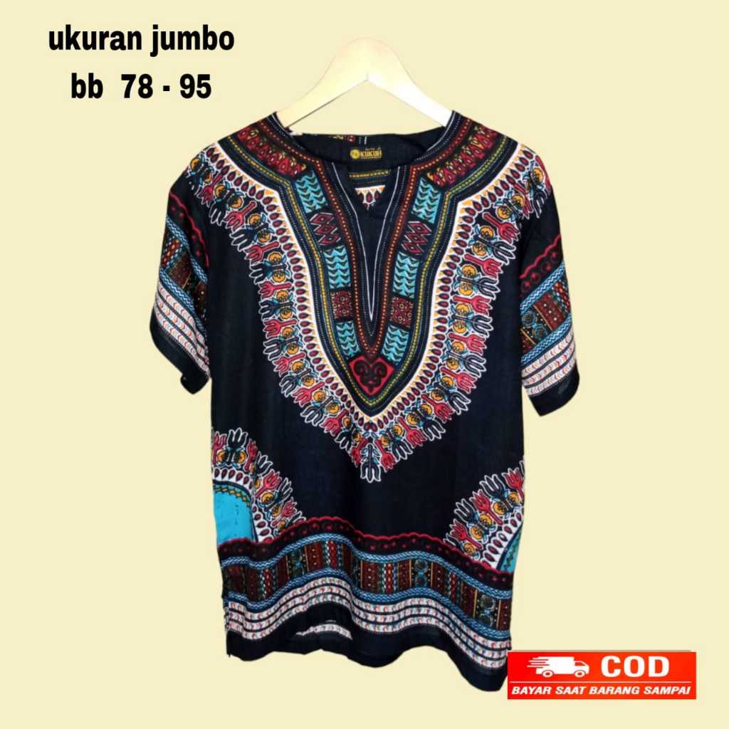 Terlaris baju kaos dashiki jumbo LD 130 / kaos jogja / baju kaos harian / kaos pria dan wanita