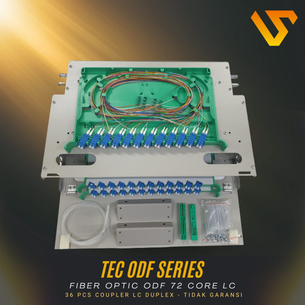 Fiber Optic ODF/OTB 72 Core LC Lengkap Rackmount | ODF 72C LC