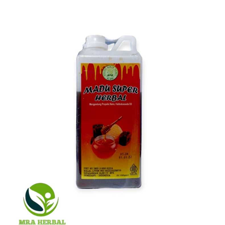 

Madu Super Herbal | Madu Super | Mengandung Propolis Nano dan Habbatusauda - 1000ml