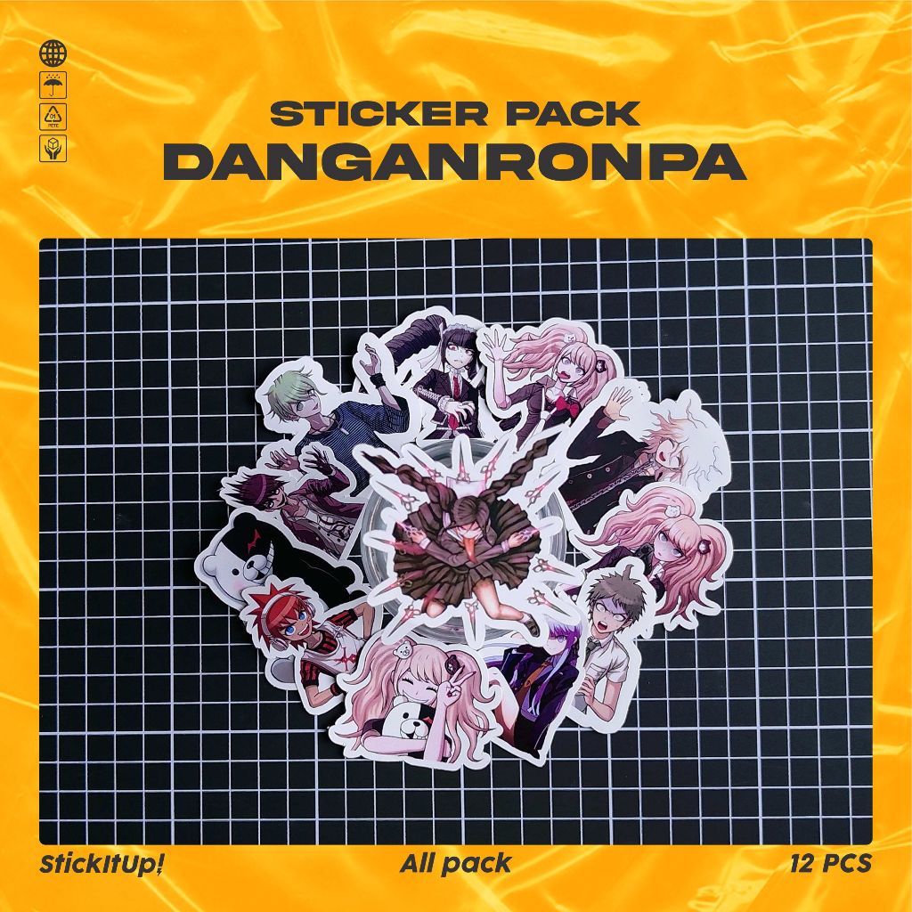 

COD✨ StickItUp Stiker Pack Stiker Anime Danganronpa Lucu Colorfull Keren Untuk Koper Laptop Skateboard