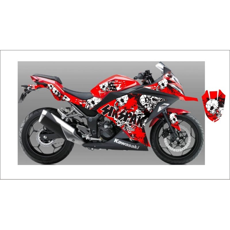 Striping Ninja 250 Fi / Stiker Semi Decal Ninja New / Striping Decal Ninja 250 Fi / Striping Ninja V
