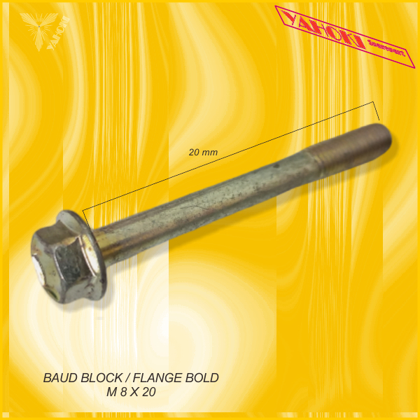 Baud Block / Flange Bold M 8 X 20