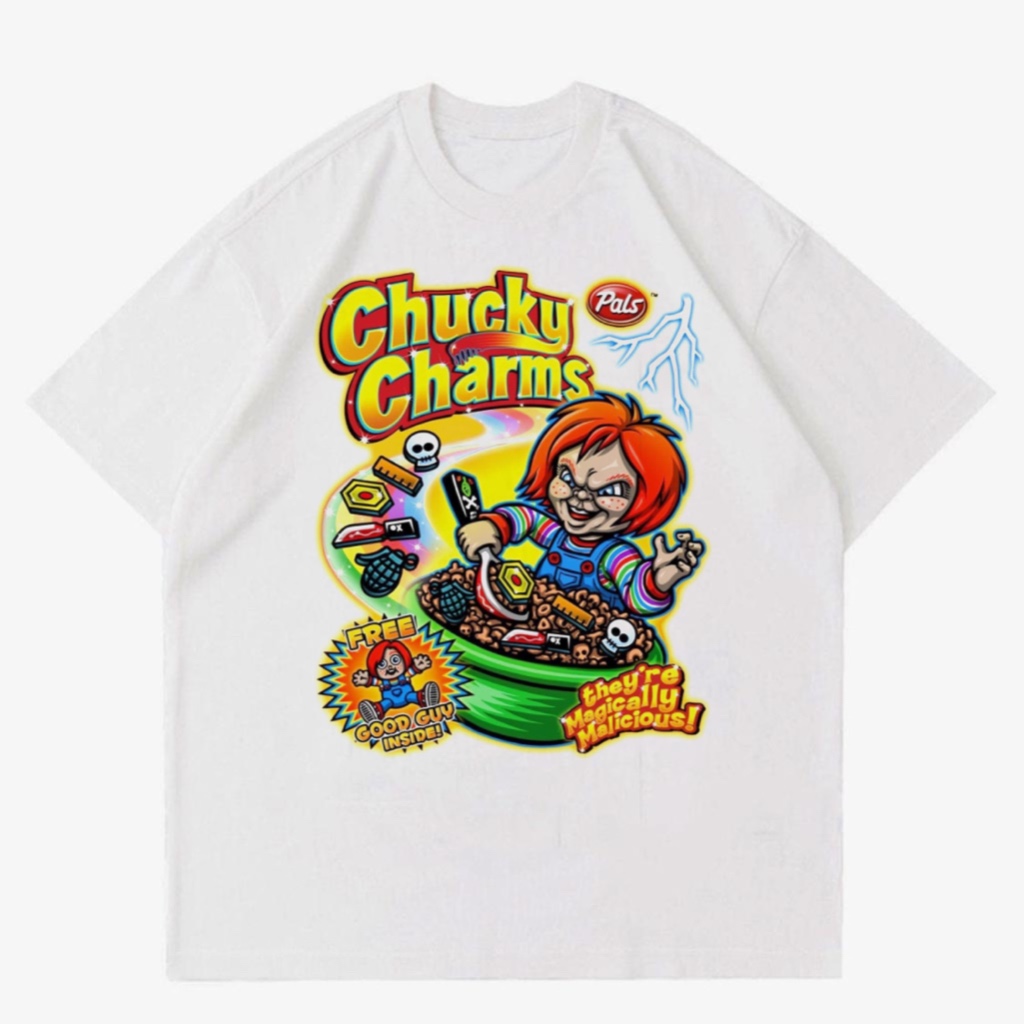 KAOS CHUCKY CHARMS VINTAGE | T-SHIRT BAJU GAMBAR CHUCKY CHAMRS | KAOS CHUCKY CHAMRMS 2023