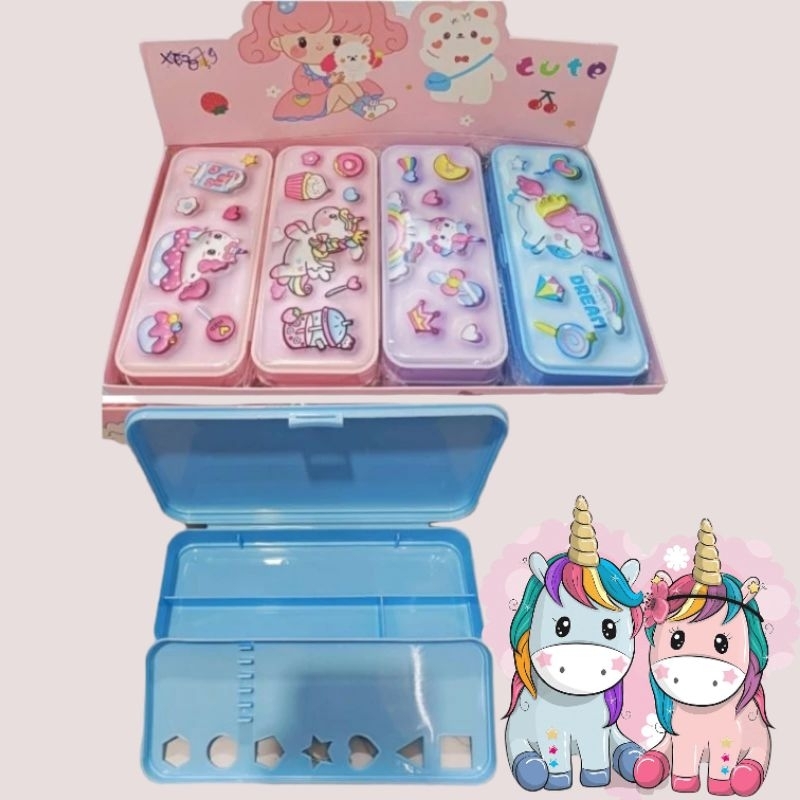 

(BISA COD) KOTAK PENSIL / TEMPAT PENSIL UNICORN