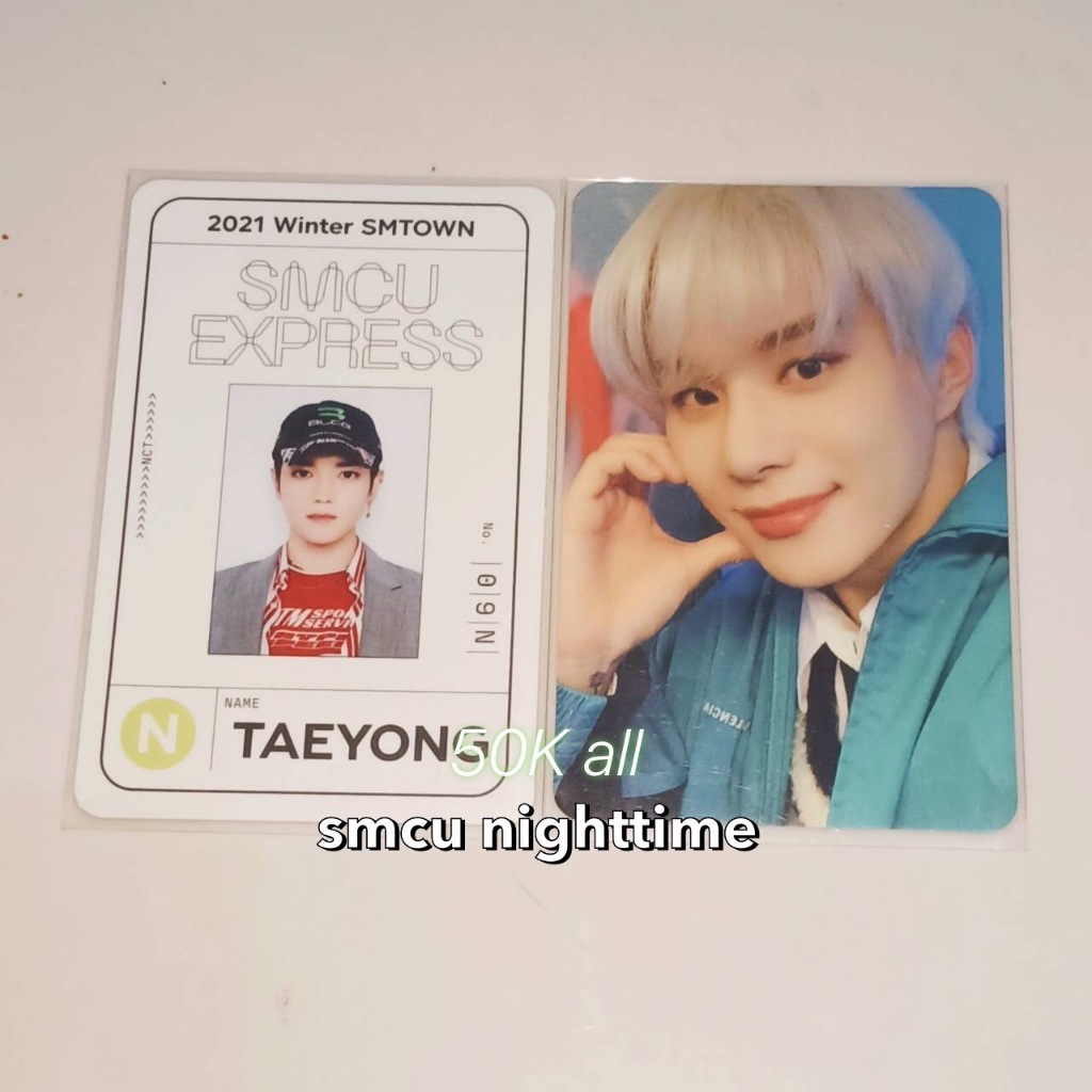 PHOTOCARD SMCU NIGHT TIME JUNGWOO TAEYONG