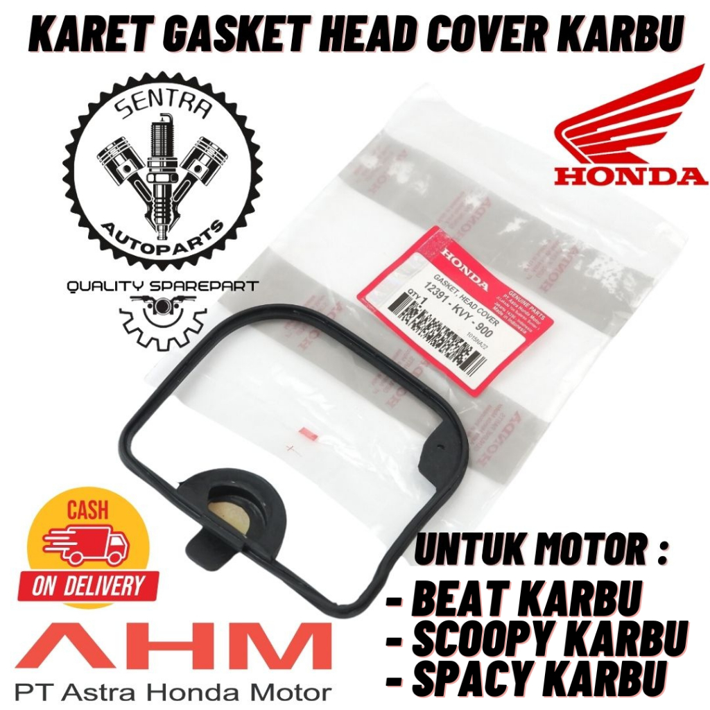 ORIGINAL AHM KARET SEAL HEAD GASKET BEAT KARBU SCOOPY KARBU SPACY KARBU