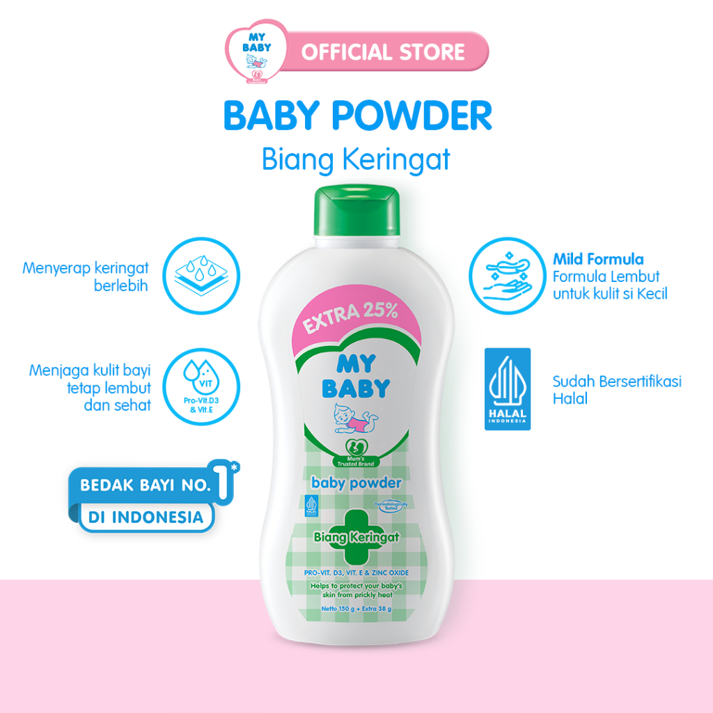 My Baby Bedak Bayi Biang Keringat 50 gr & 150 gr | Powder Biang Keringay