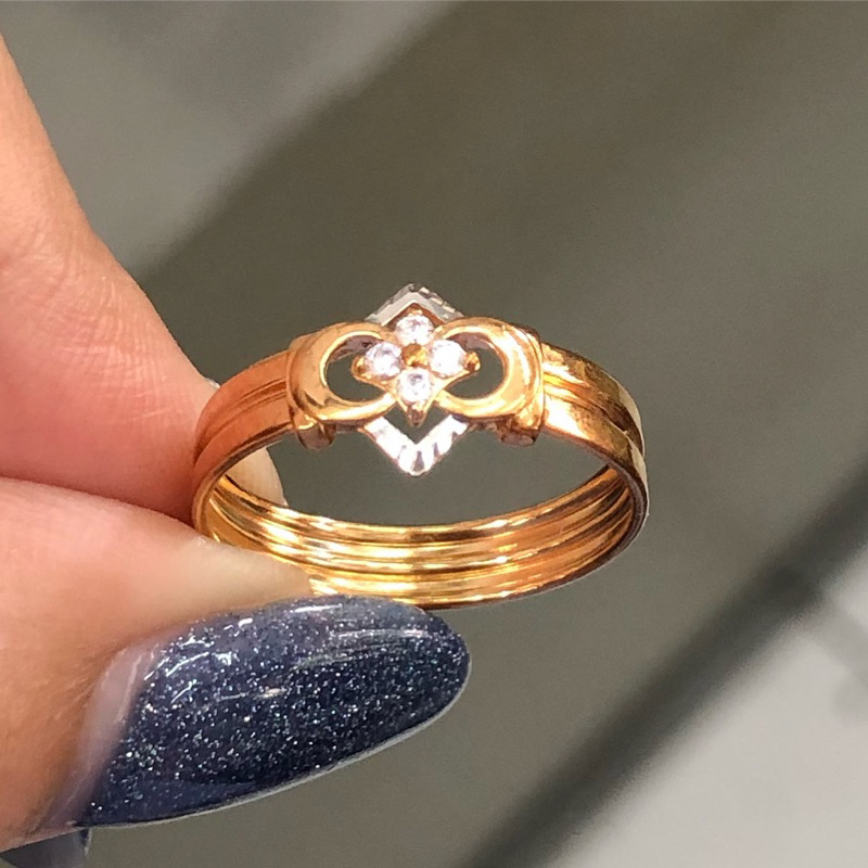 L7 KO- CINCIN METRO BUNGA 1.07GR KADAR 300 UKURAN 13