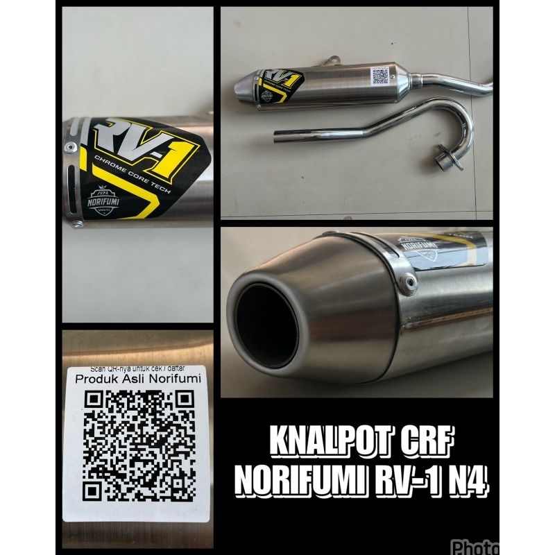 Knalpot Norifumi RV1 N4 CRF 150 knalpot crf150