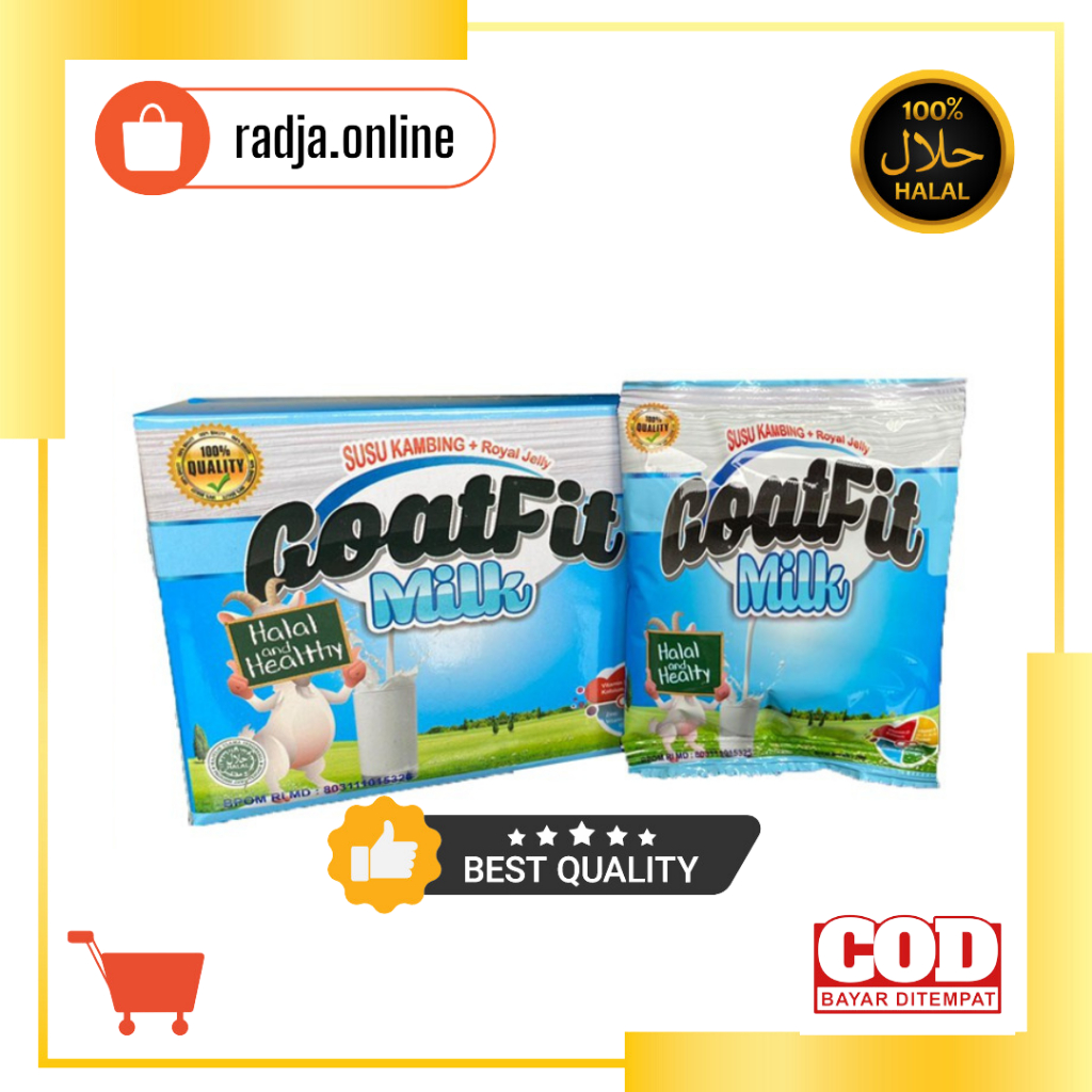 

SUSU KAMBING GOATFIT MILK PLUS ROYAL JELLY SACHET (PER BOX)