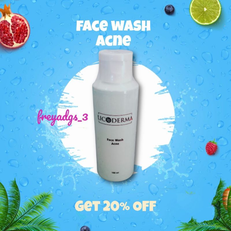 LICODERMA facial wash acne