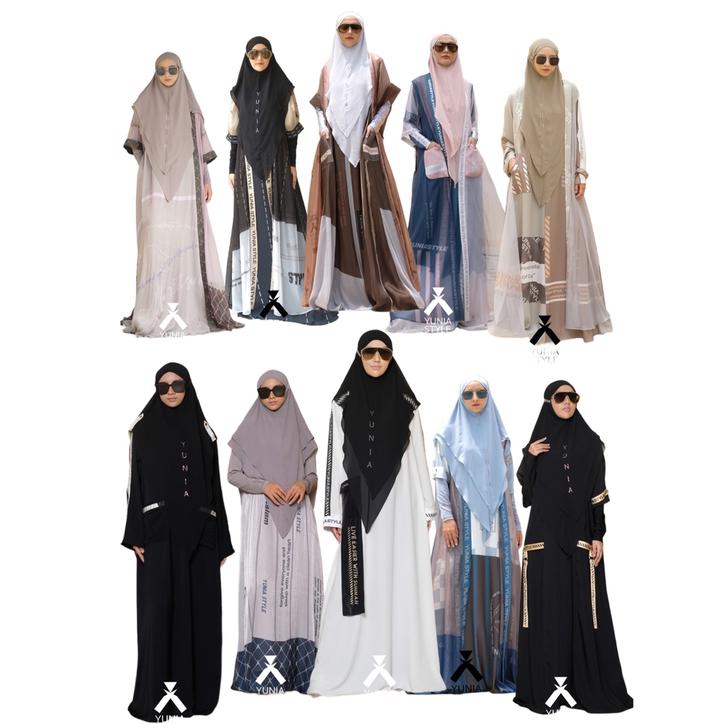 YUNIA STYLE I YUNIA SYARI I THE ATTENTION SERIES I BAJU SET SYARI
