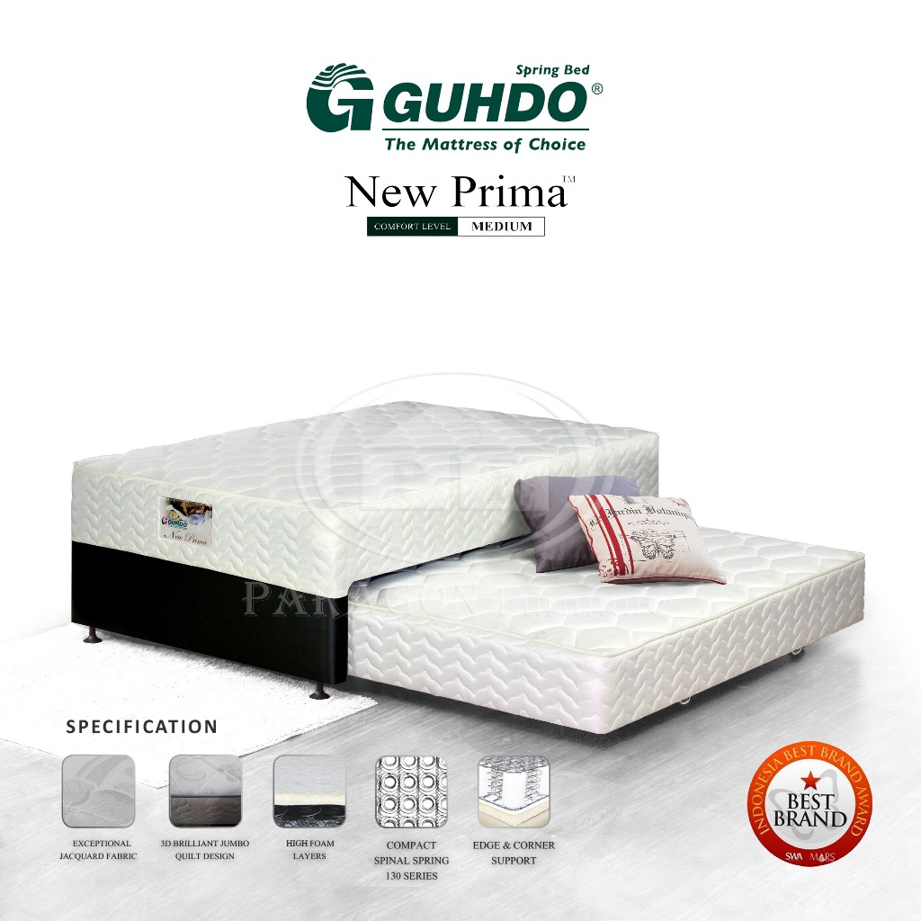 2in1 New Prima 090x200 TANPA SANDARAN - Spring bed Guhdo
