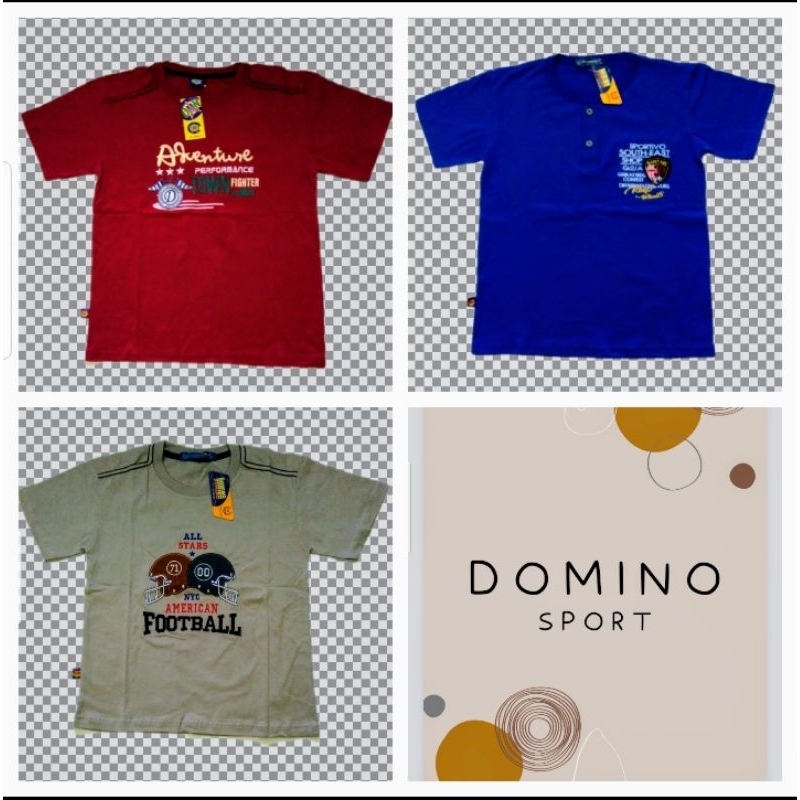 Baju Kaos Distro Anak Laki Laki  Impor 8 Sampai 14 Tahun/Atasan Anak Laki Laki Domino kids