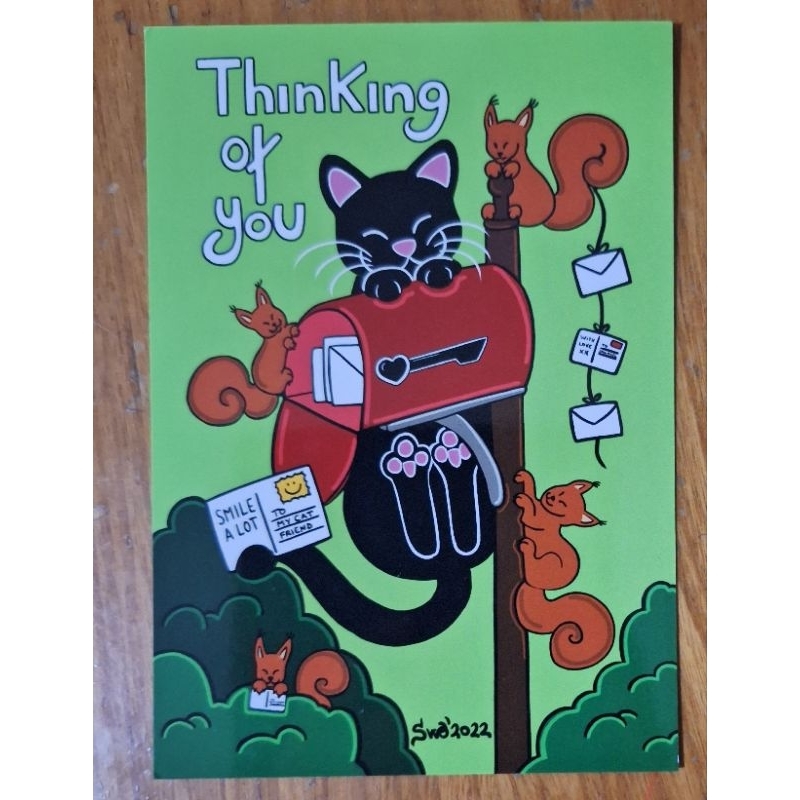 

kartu pos kucing titina/titina cat postcard