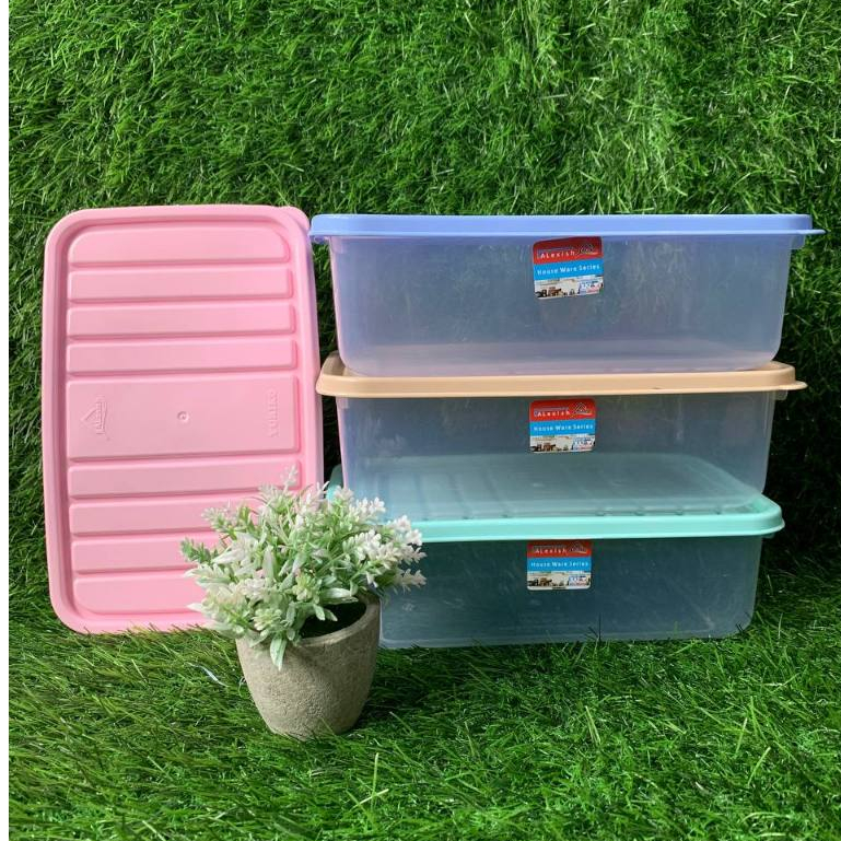Tempat Penyimpanan Toples Donat Food Container Serbaguna Sealware Kotak Donat Persegi Transparan Box
