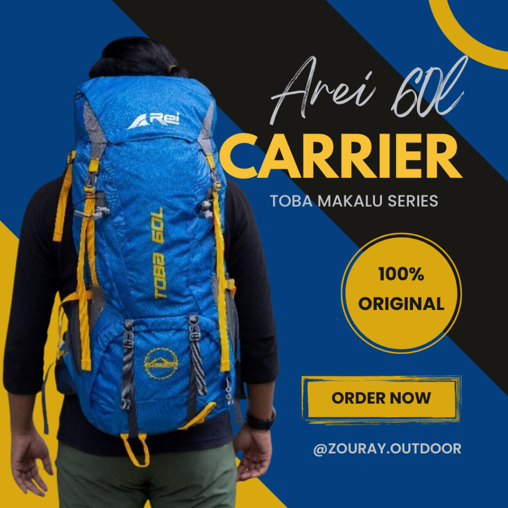 Tas Gunung Carrier AREI 60L Original