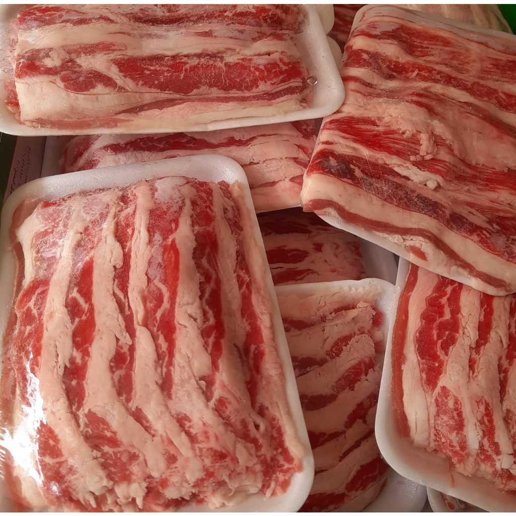 

Beef Slice USA Shortplate Premium / daging sapi slice lemak 500gr / beef swift amerika