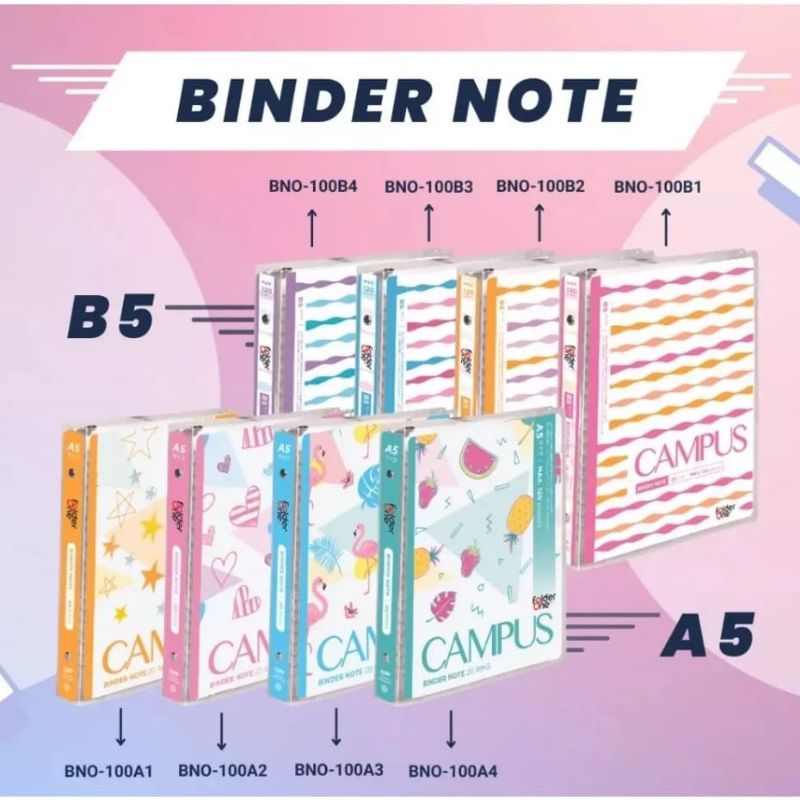 

Binder Note A5 dan B5 Folder One