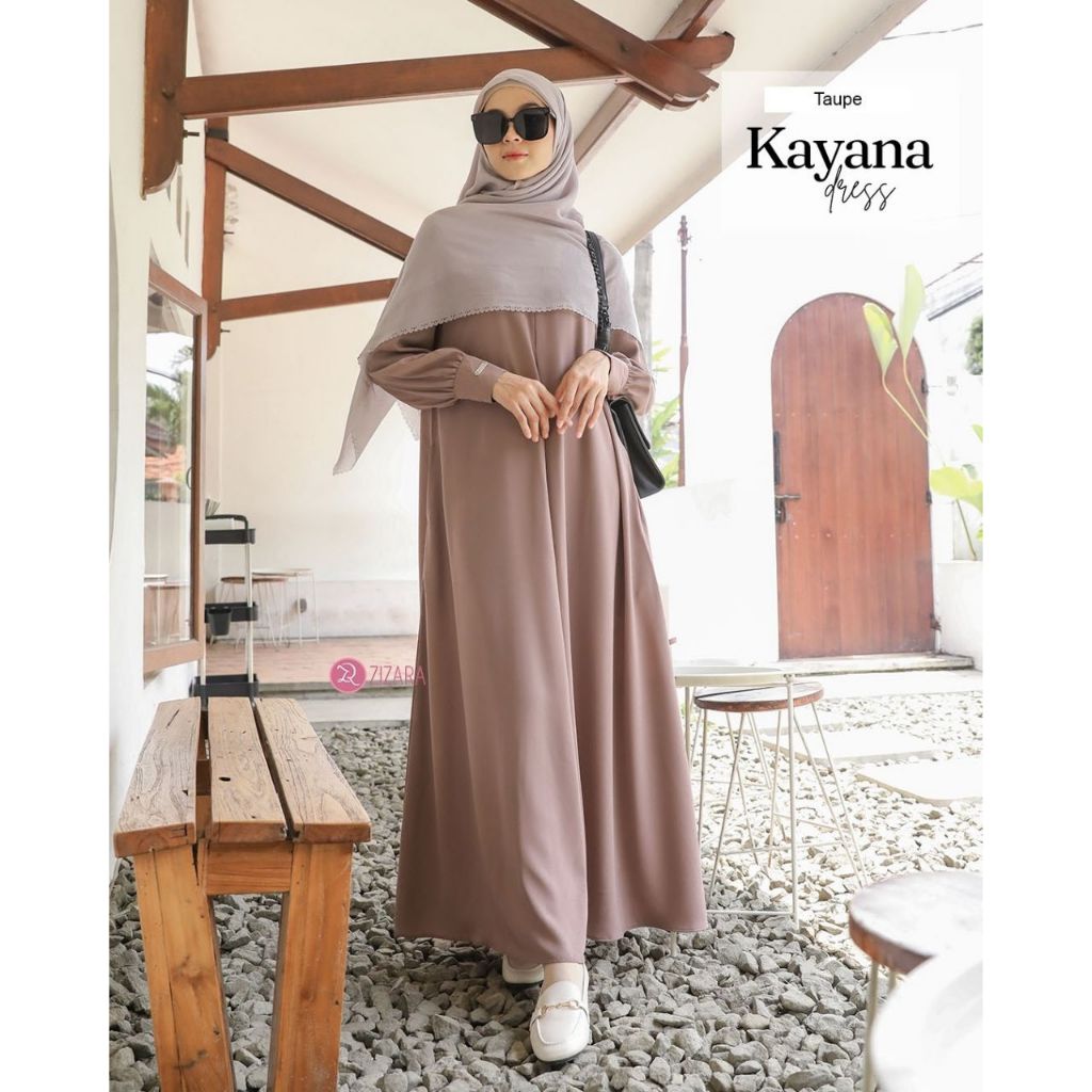 KAYANA DRESS || GAMIS POLOS SYARI ORIGINAL BY ZIZARA