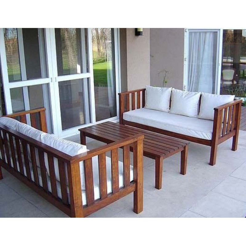 KURSI TAMU MINIMALIS KAYU JATI DUDUKAN BUSA