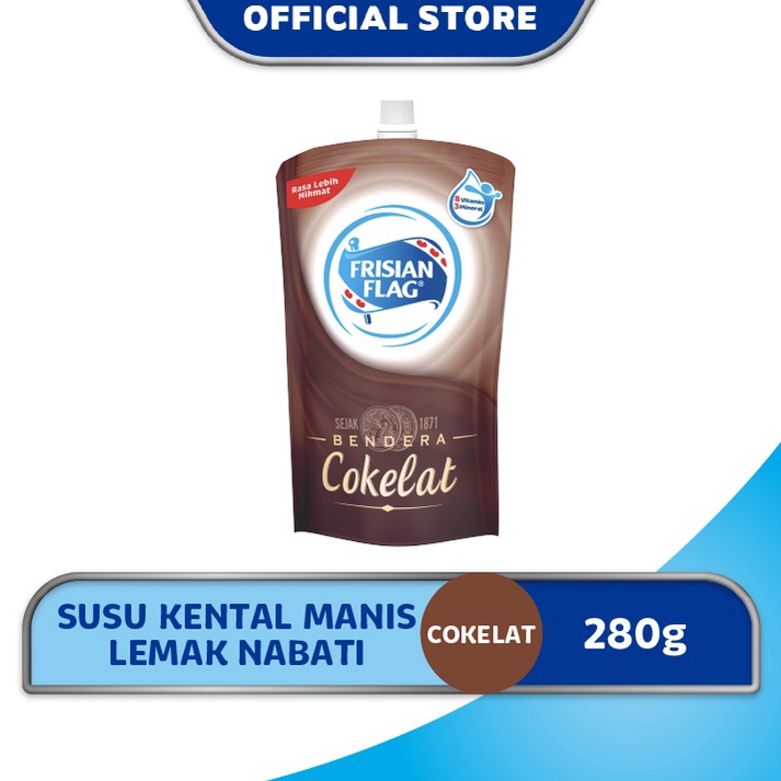 

Re4dy sto0ck Frisian Flag Bendera Kental Manis Cokelat Pouch 280g [104]