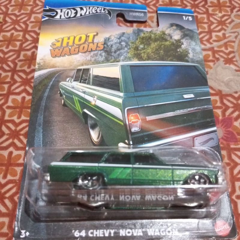 HOTWHEELS HOT WAGON 64 CHEVY NOVA WAGON