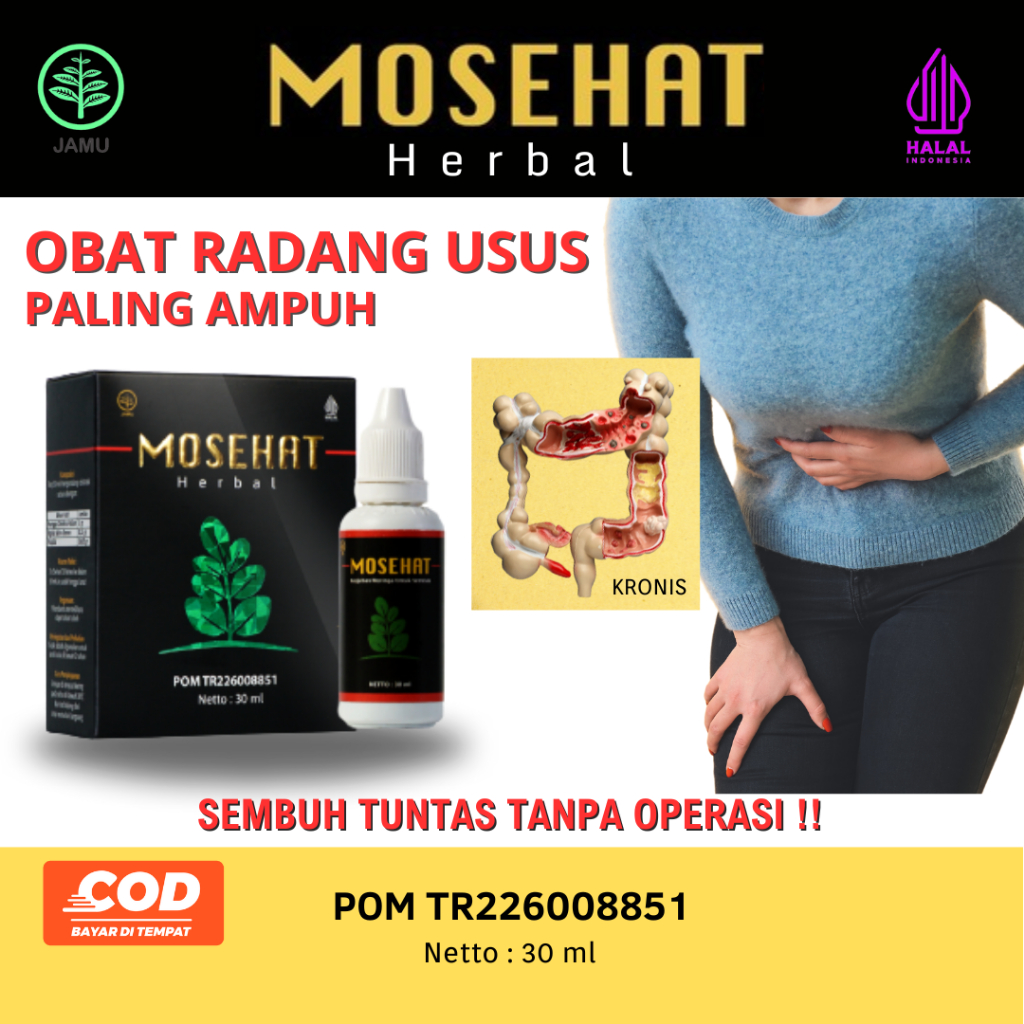 Mosehat Herbal Obat Radang Usus Ampuh Original BPOM