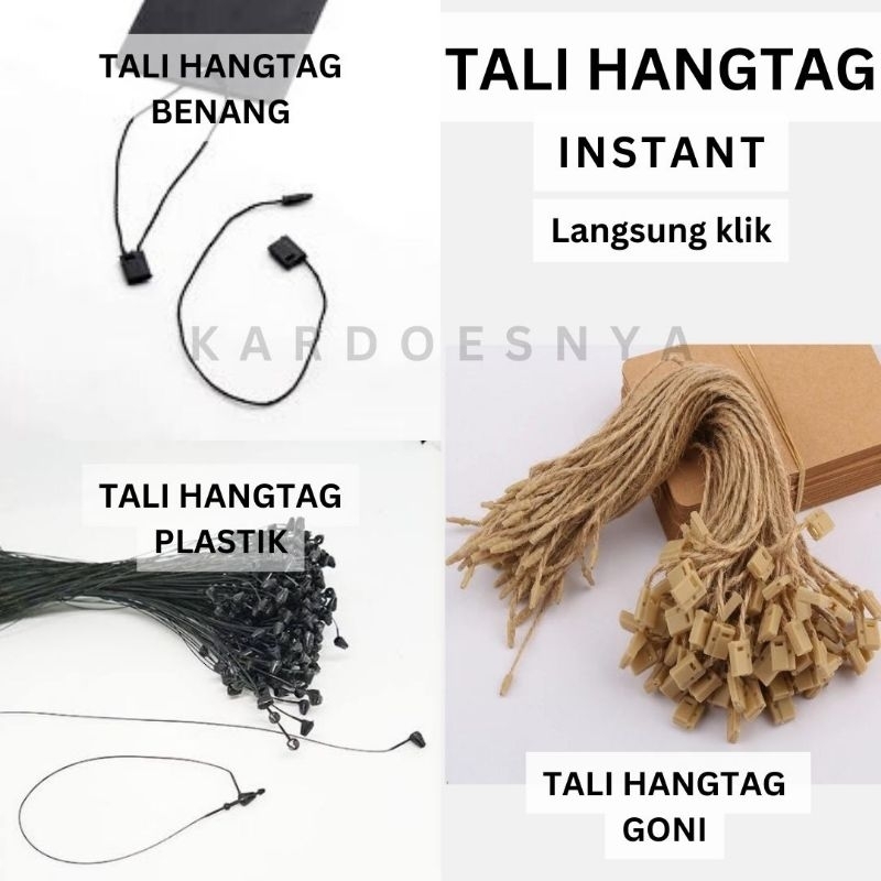 Tali hang tag goni benang plastik