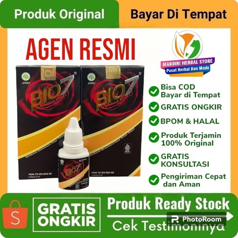 Bio7 Bio Seven Bio 7 Obat Herbal Original Bioseven Asli Jamu Tetas 100 % Herbal Alami