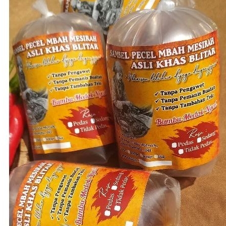 

SAMBAL PECEL MBAH MESIRAH Khas Blitar (250g) KINI di Jual ONLINE