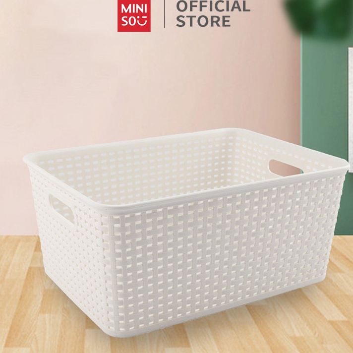 HDWS9497 XC26619 MINISO Keranjang Penyimpanan Serbaguna Keranjang Susun Keranjang Make Up Kosmetic S