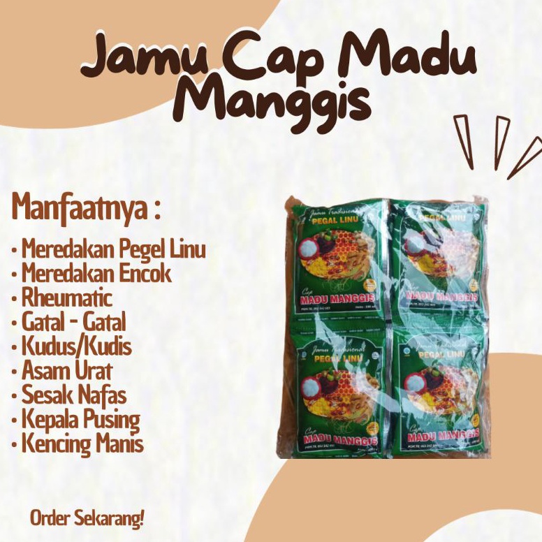 

[♤N60<] Jamu Cap Madu Manggis • Jamu Pegel Linu (12 PCS) Product Terkece