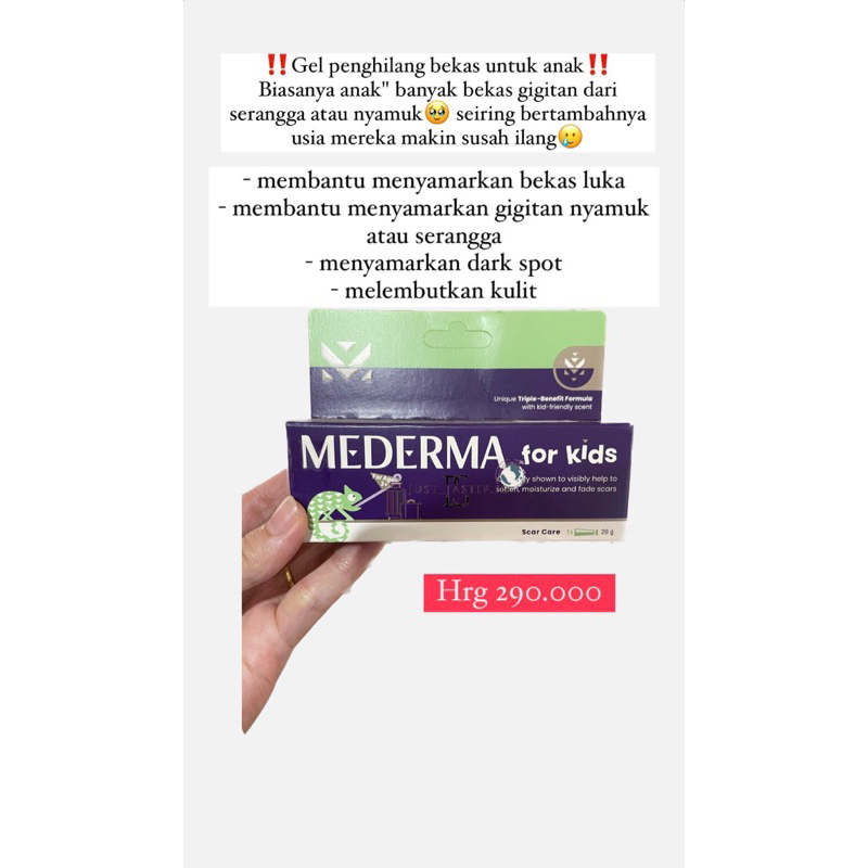 mederma kids (PO PENANG)