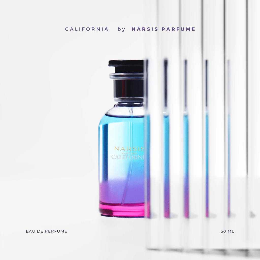 Parfum Lokal Unisex - BPOM - NARSIS PARFUME CALIFORNIA Original - Minyak wangi tahan lama 50ml