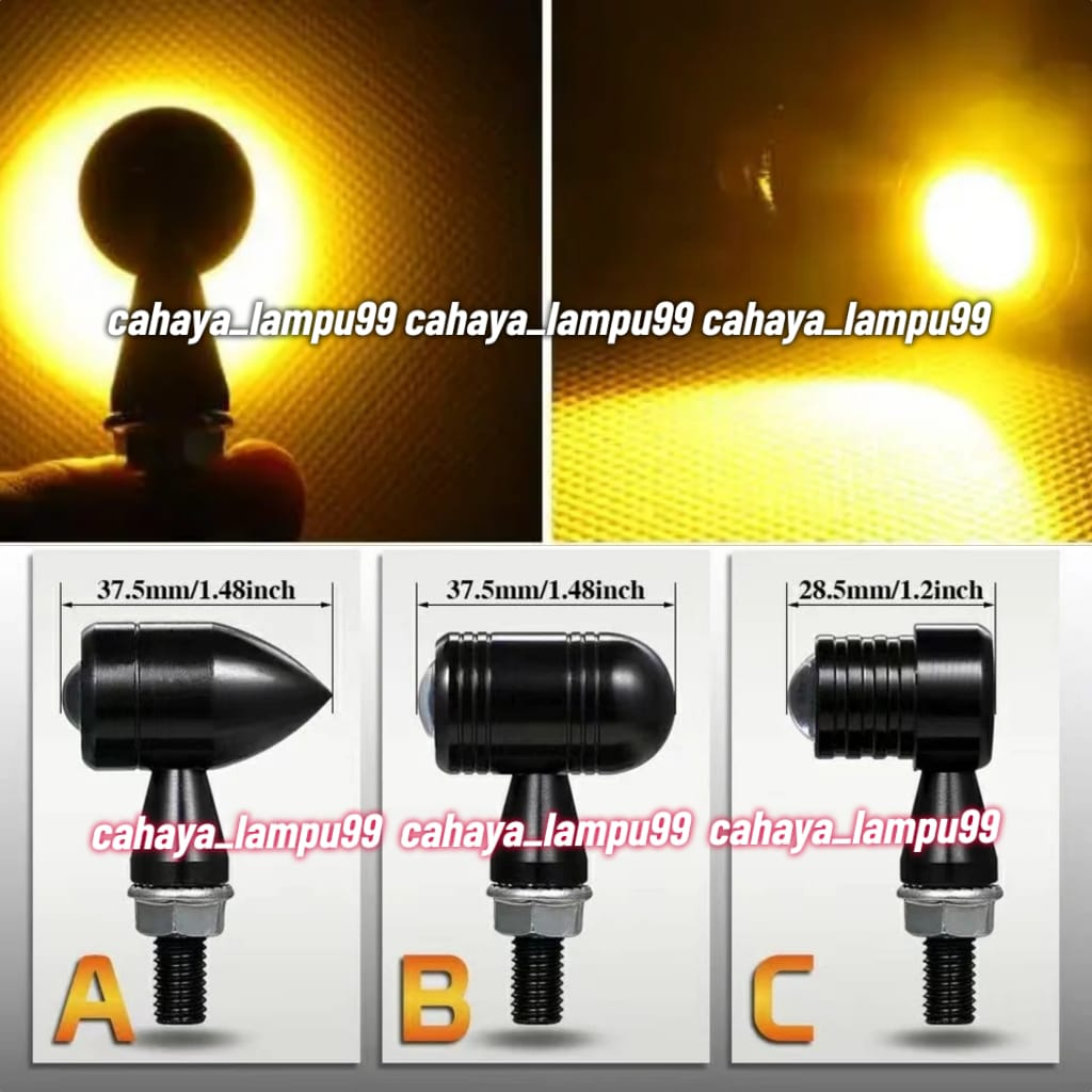 Lampu sen mini sein LED Dixie motor W175 Benelli XSR 155 Harley universal lampu sein mini
