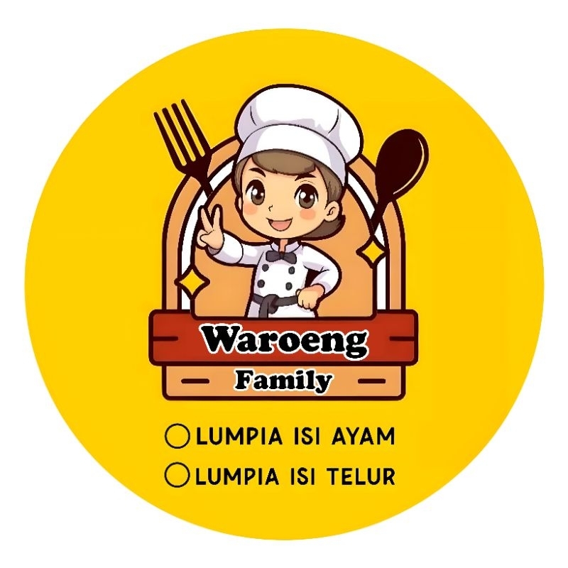

(MINIMAL ORDER 100 BUAH) STIKER PRODUK MAKANAN / CEMILAN WARUNG / KEMASAN SNACK