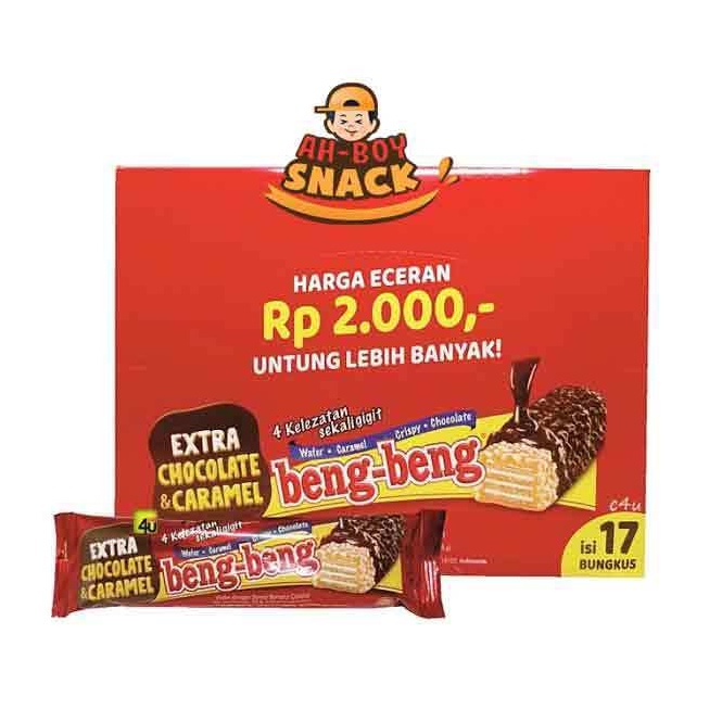 

[✭C21<] BENG BENG BOX ISI 17 / SNACK BENG-BENG COKELAT - BENG BENG ECER 2000 [280]