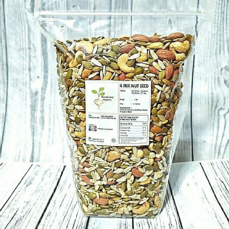 

[♤V88$] MIX NUT SEED 500gr - Almond, Cashew, Pumpkin Seed, Sunflower Seed - Roasted Kerenz