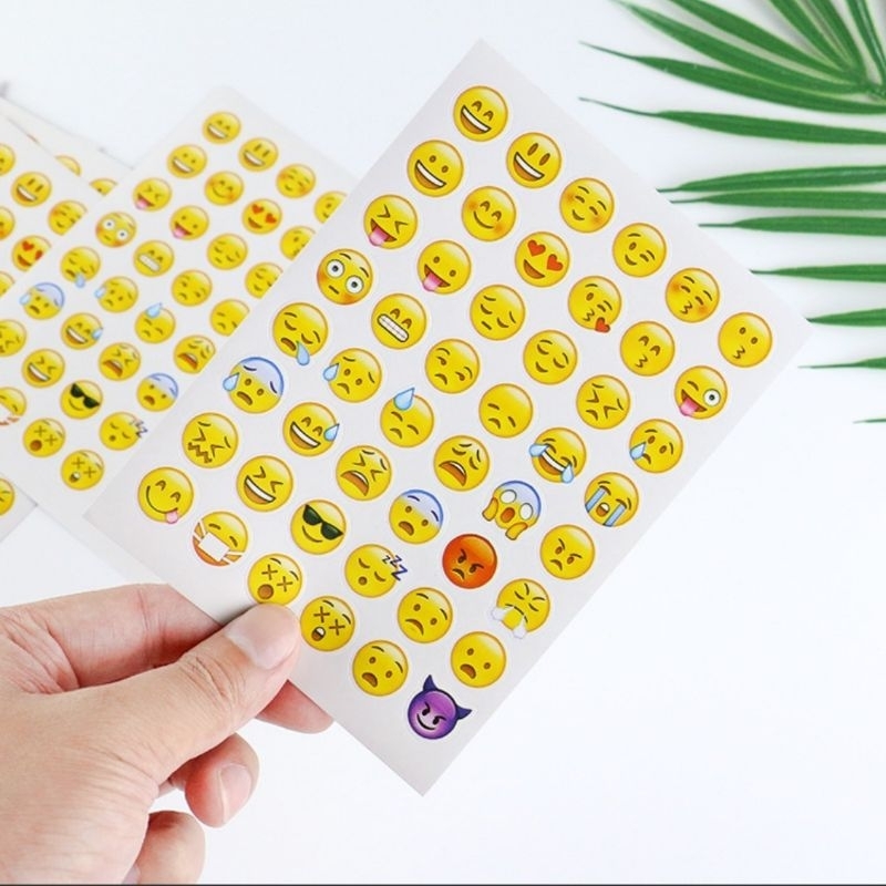 

stiker emoji 1 lembar - cute sticker - stiker lucu - sticker emoticon