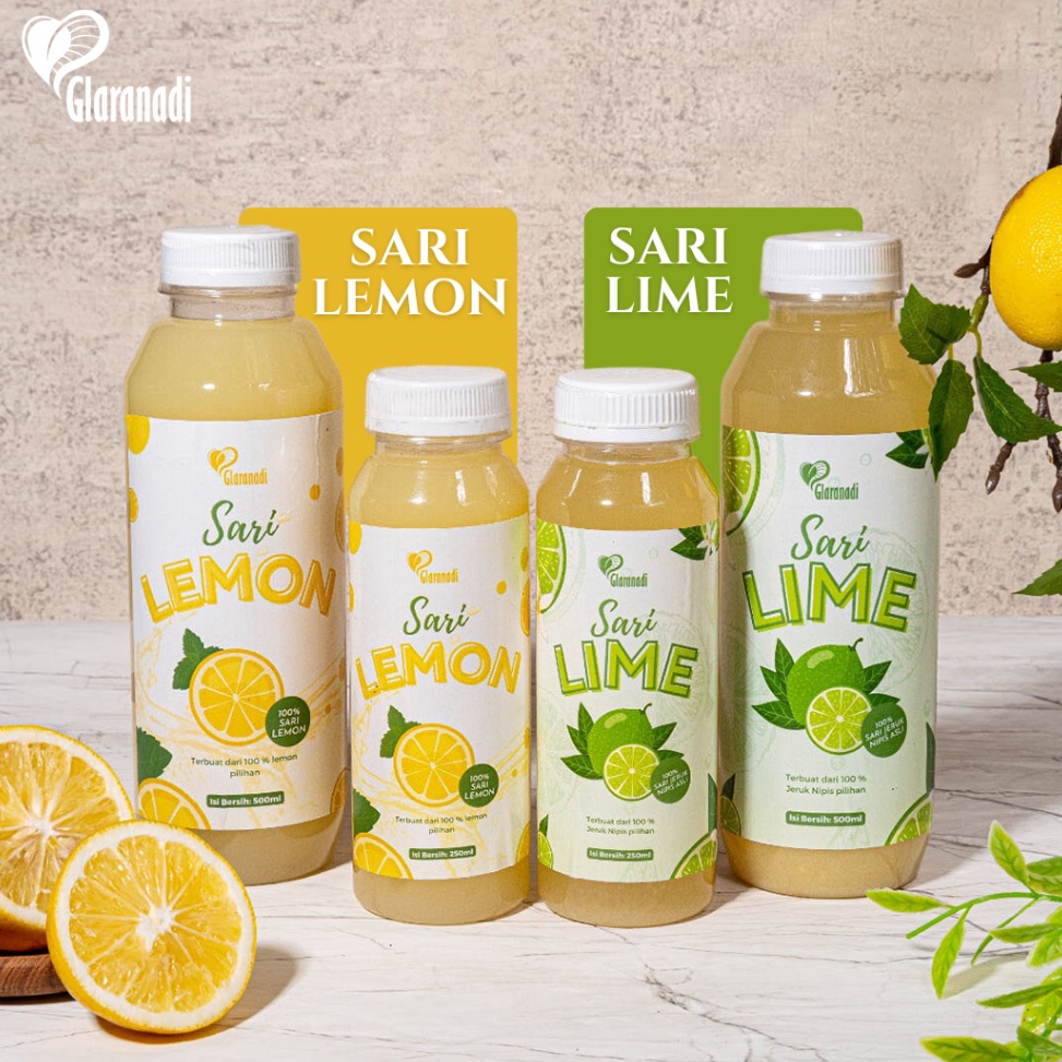 

[✢Y89@] GLARANADI - Sari Lemon Sari Jeruk Nipis Air Lemon Murni 500ml / Memelihara Daya Tahan Tubuh (Pure Lemon Juice) 100% Must Get it