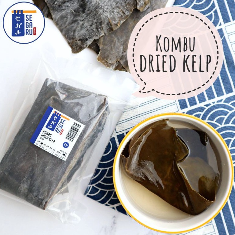 

[☮D93➤] Kombu / Konbu / Dried Kelp Dashi / Rumput Laut Kering 50 gr Diskon Spesial