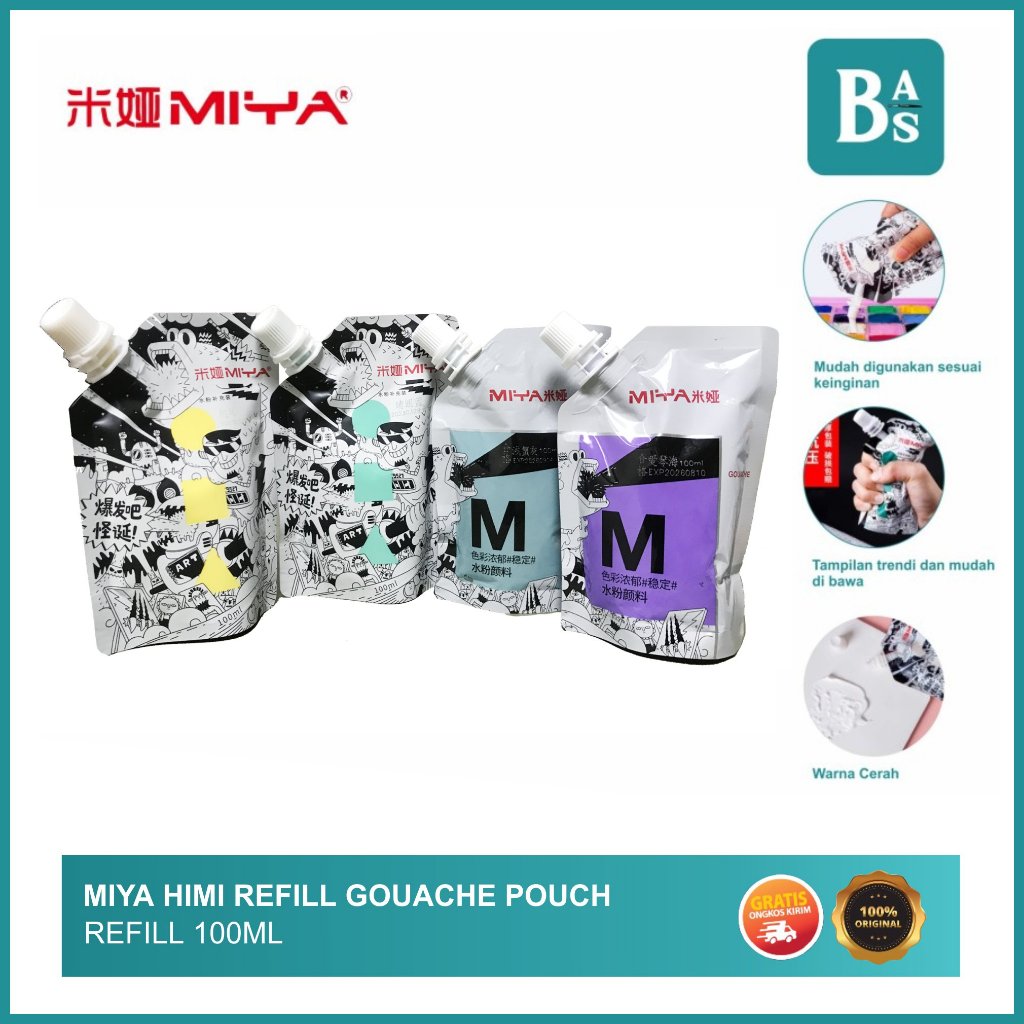 

Miya Himi - Refill 100 ml Gouache Painting - Bali Art Supplies