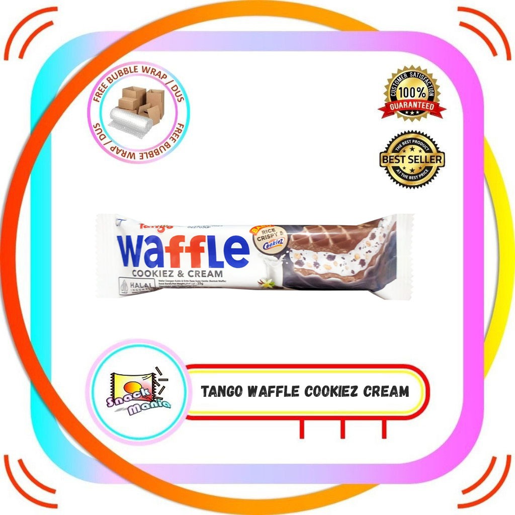 

Tango Waffle Cookiez Cream 25 gr Wafer Cookies Krim Coklat